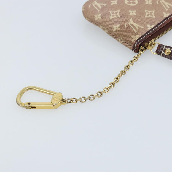 LOUIS VUITTON Monogram Idylle Pochette Cles Coin Purse Sepia M62996 Auth YKZ419