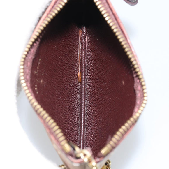 LOUIS VUITTON Monogram Idylle Pochette Cles Coin Purse Sepia M62996 Auth YKZ419