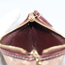 LOUIS VUITTON Monogram Idylle Pochette Cles Coin Purse Sepia M62996 Auth YKZ419-17