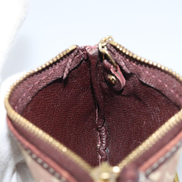 LOUIS VUITTON Monogram Idylle Pochette Cles Coin Purse Sepia M62996 Auth YKZ419