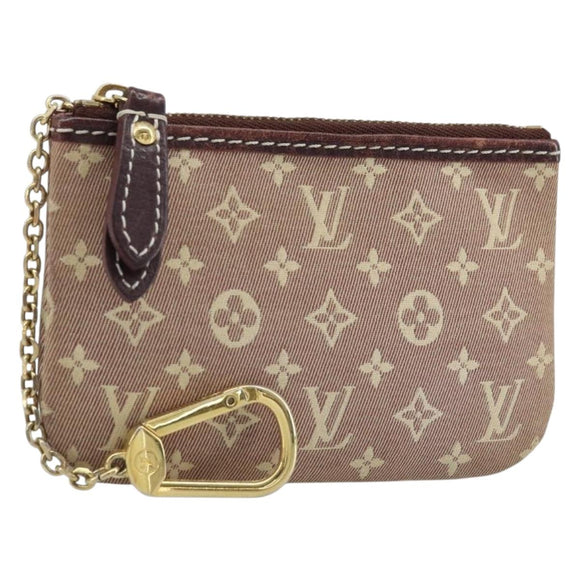 LOUIS VUITTON Monogram Idylle Pochette Cles Coin Purse Sepia M62996 Auth YKZ419
