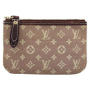 LOUIS VUITTON Monogram Idylle Pochette Cles Coin Purse Sepia M62996 Auth YKZ419-13