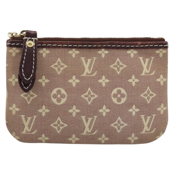 LOUIS VUITTON Monogram Idylle Pochette Cles Coin Purse Sepia M62996 Auth YKZ419