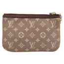 LOUIS VUITTON Monogram Idylle Pochette Cles Coin Purse Sepia M62996 Auth YKZ419-2