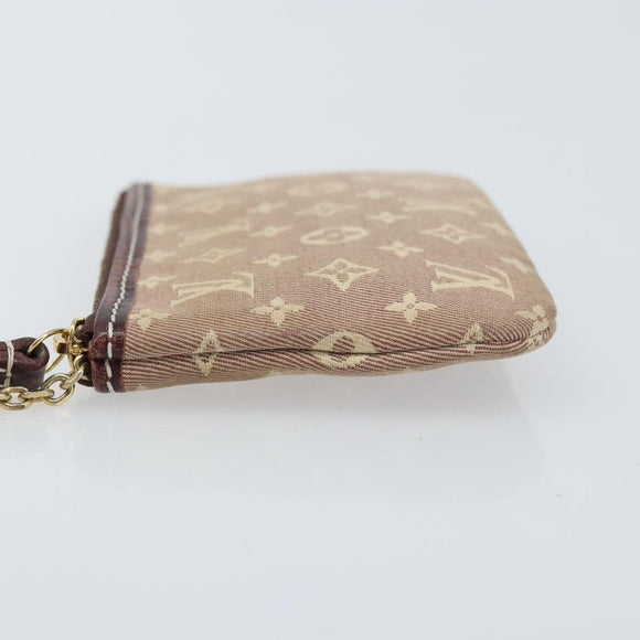 LOUIS VUITTON Monogram Idylle Pochette Cles Coin Purse Sepia M62996 Auth YKZ419