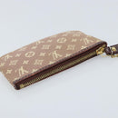 LOUIS VUITTON Monogram Idylle Pochette Cles Coin Purse Sepia M62996 Auth YKZ419-5