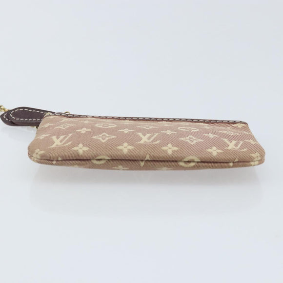 LOUIS VUITTON Monogram Idylle Pochette Cles Coin Purse Sepia M62996 Auth YKZ419