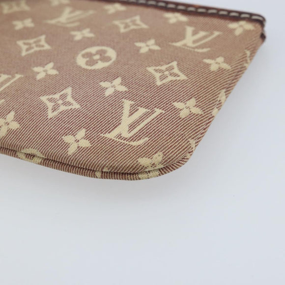 LOUIS VUITTON Monogram Idylle Pochette Cles Coin Purse Sepia M62996 Auth YKZ419