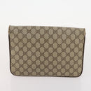 GUCCI GG Supreme GG Crystal GG Canvas Bag PVC 4 Set Navy Beige Auth YKZ424-10
