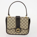 GUCCI GG Supreme GG Crystal GG Canvas Bag PVC 4 Set Navy Beige Auth YKZ424-15