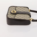 GUCCI GG Supreme GG Crystal GG Canvas Bag PVC 4 Set Navy Beige Auth YKZ424-17