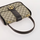 GUCCI GG Supreme GG Crystal GG Canvas Bag PVC 4 Set Navy Beige Auth YKZ424-18