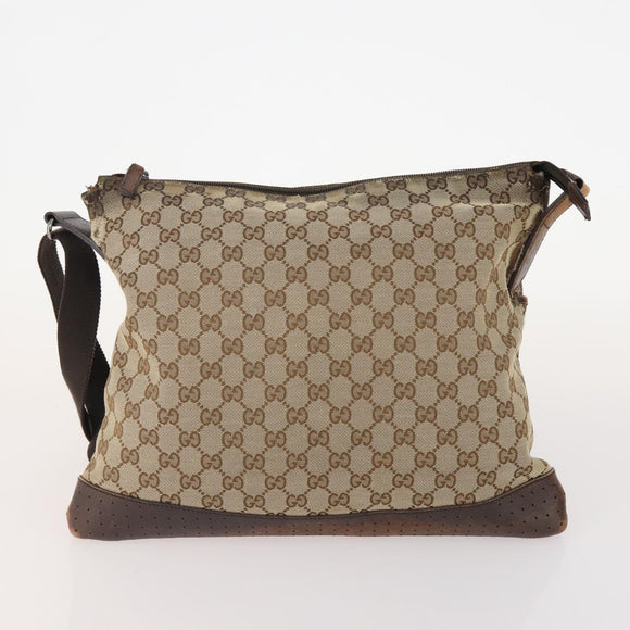 GUCCI GG Supreme GG Crystal GG Canvas Bag PVC 4 Set Navy Beige Auth YKZ424