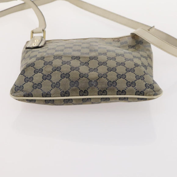 GUCCI GG Supreme GG Crystal GG Canvas Bag PVC 4 Set Navy Beige Auth YKZ424
