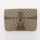 GUCCI GG Supreme GG Crystal GG Canvas Bag PVC 4 Set Navy Beige Auth YKZ424-9