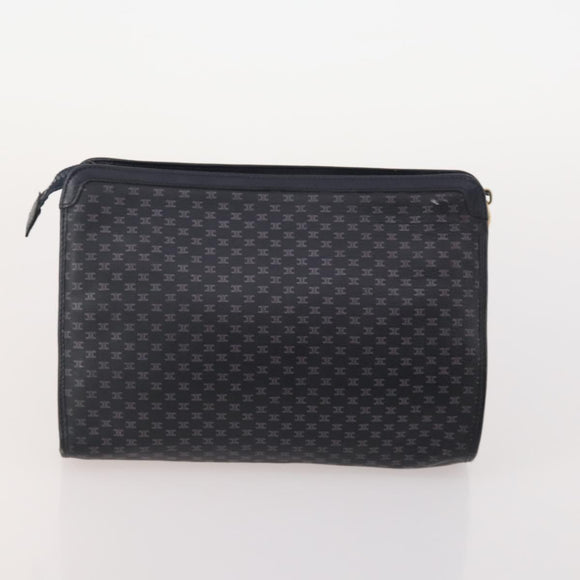 CELINE Macadam Canvas Clutch Bag PVC Leather 5 Set Brown Navy beige Auth YKZ425
