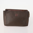 CELINE Macadam Canvas Clutch Bag PVC Leather 5 Set Brown Navy beige Auth YKZ425-2
