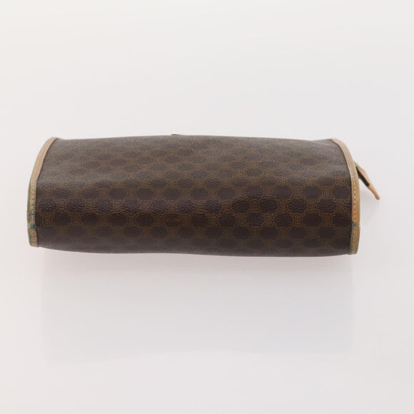 CELINE Macadam Canvas Clutch Bag PVC Leather 5 Set Brown Navy beige Auth YKZ425