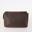 CELINE Macadam Canvas Clutch Bag PVC Leather 5 Set Brown Navy beige Auth YKZ425-3
