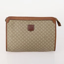 CELINE Macadam Canvas Clutch Bag PVC Leather 5 Set Brown Navy beige Auth YKZ425-7