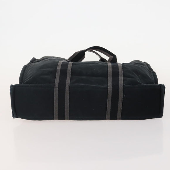 HERMES Fourre Tout Hand Bag Canvas 4 Set White Black Red Auth YKZ427