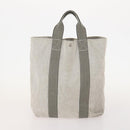 HERMES Fourre Tout Hand Bag Canvas 4 Set White Black Red Auth YKZ427-14