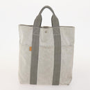HERMES Fourre Tout Hand Bag Canvas 4 Set White Black Red Auth YKZ427-15