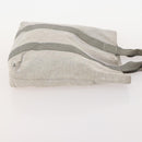HERMES Fourre Tout Hand Bag Canvas 4 Set White Black Red Auth YKZ427-16