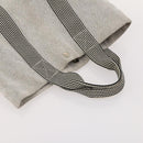 HERMES Fourre Tout Hand Bag Canvas 4 Set White Black Red Auth YKZ427-17