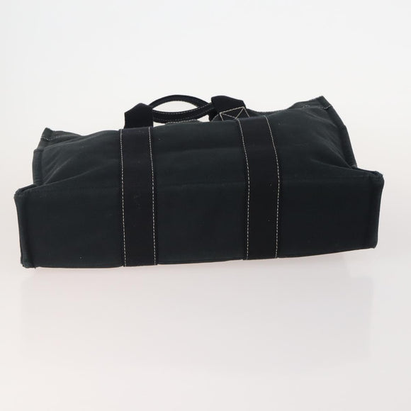 HERMES Fourre Tout Hand Bag Canvas 4 Set White Black Red Auth YKZ427