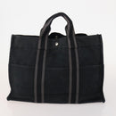 HERMES Fourre Tout Hand Bag Canvas 4 Set White Black Red Auth YKZ427-8