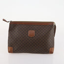 CELINE Macadam Canvas Bag PVC Leather 4 Set Brown beige Auth YKZ429-21