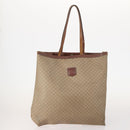 CELINE Macadam Canvas Bag PVC Leather 4 Set Brown beige Auth YKZ429-2