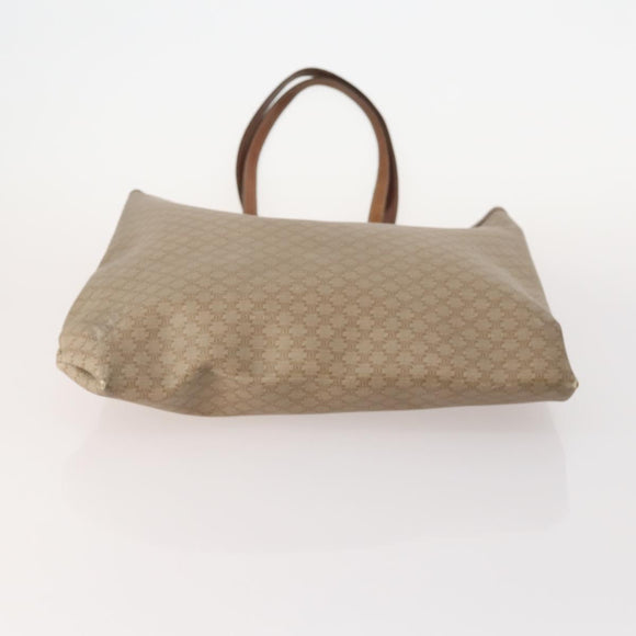 CELINE Macadam Canvas Bag PVC Leather 4 Set Brown beige Auth YKZ429