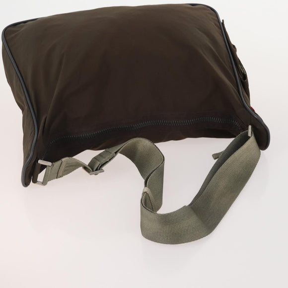 PRADA Sports Bag Nylon 4 Set Khaki Brown Auth YKZ430