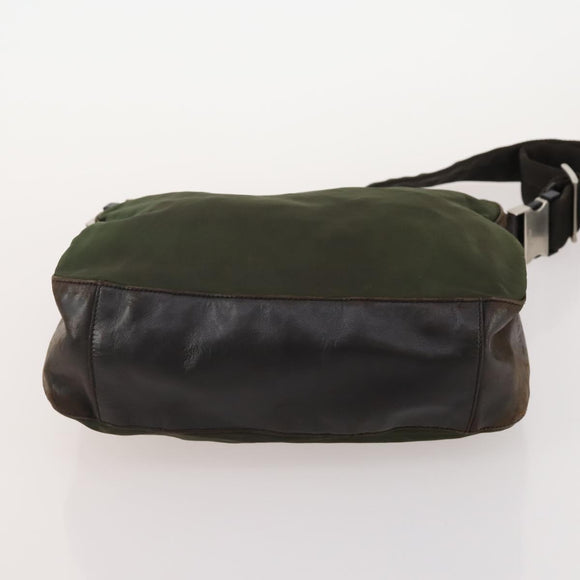PRADA Sports Bag Nylon 4 Set Khaki Brown Auth YKZ430