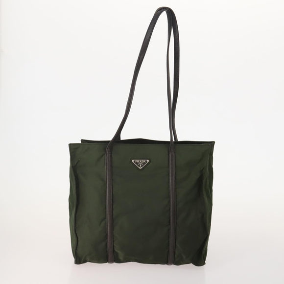 PRADA Sports Bag Nylon 4 Set Khaki Brown Auth YKZ430