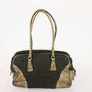 PRADA Sports Bag Nylon 4 Set Khaki Brown Auth YKZ430-21