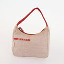 PRADA Sports Bag Nylon Canvas Leather 5 Set Red White khaki Auth YKZ432-18