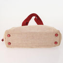 PRADA Sports Bag Nylon Canvas Leather 5 Set Red White khaki Auth YKZ432-5