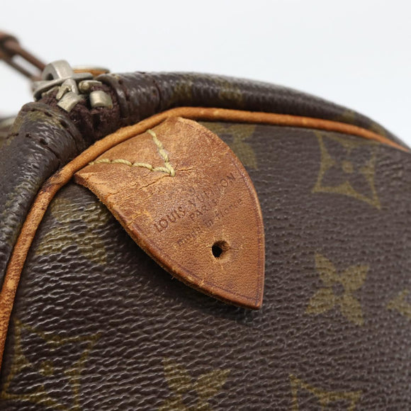 LOUIS VUITTON Monogram Speedy 30 Hand Bag M41526 LV Auth YKZ447