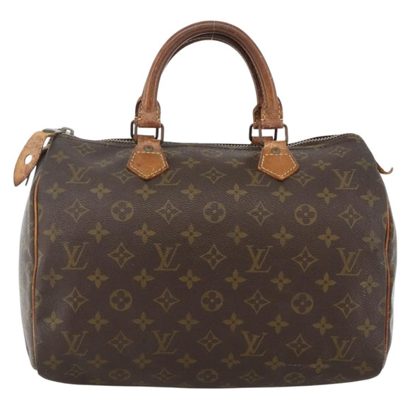 LOUIS VUITTON Monogram Speedy 30 Hand Bag M41526 LV Auth YKZ447