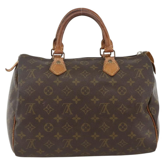 LOUIS VUITTON Monogram Speedy 30 Hand Bag M41526 LV Auth YKZ447