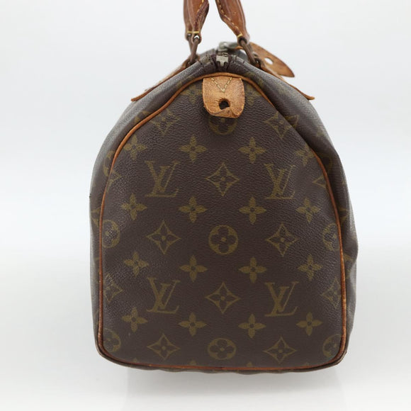 LOUIS VUITTON Monogram Speedy 30 Hand Bag M41526 LV Auth YKZ447