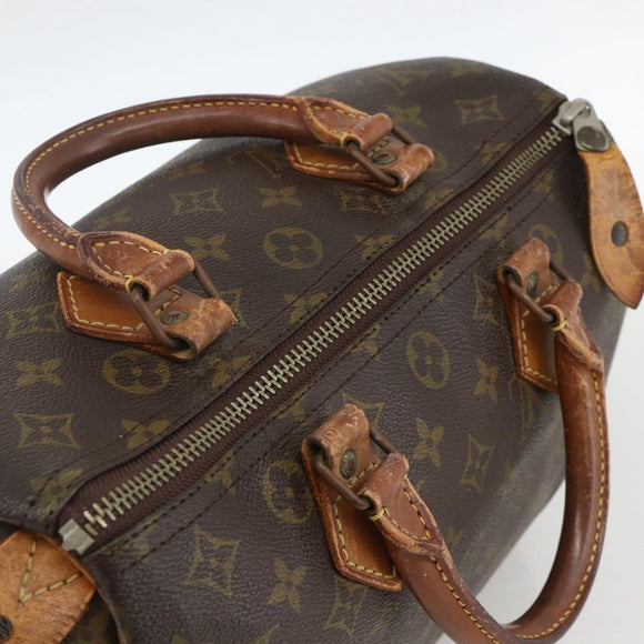 LOUIS VUITTON Monogram Speedy 30 Hand Bag M41526 LV Auth YKZ447