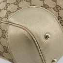 GUCCI GG Canvas Mayfair Tote Bag Beige Gold 257061 Auth YKZ449-14