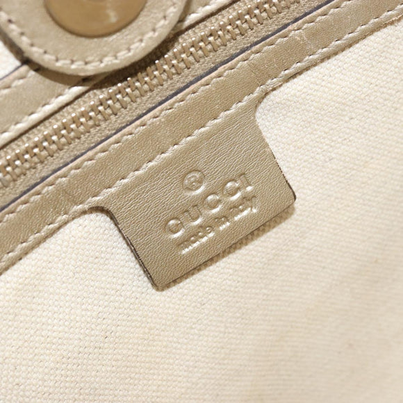 GUCCI GG Canvas Mayfair Tote Bag Beige Gold 257061 Auth YKZ449