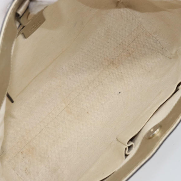 GUCCI GG Canvas Mayfair Tote Bag Beige Gold 257061 Auth YKZ449