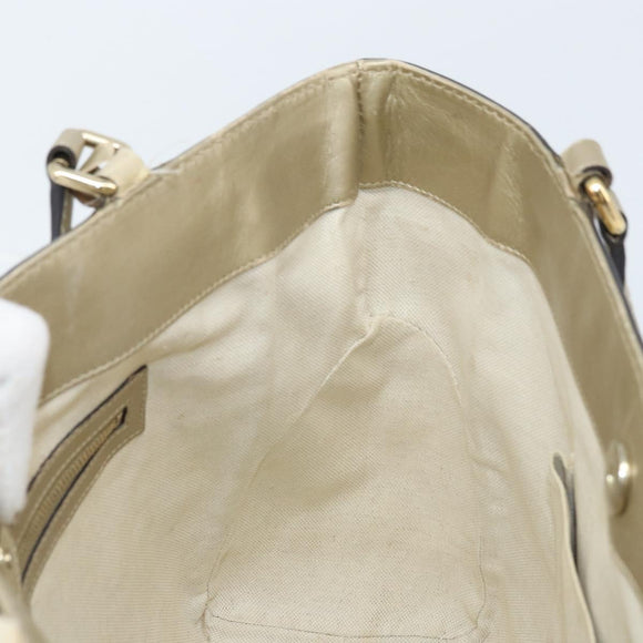 GUCCI GG Canvas Mayfair Tote Bag Beige Gold 257061 Auth YKZ449