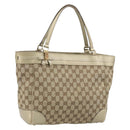 GUCCI GG Canvas Mayfair Tote Bag Beige Gold 257061 Auth YKZ449-1